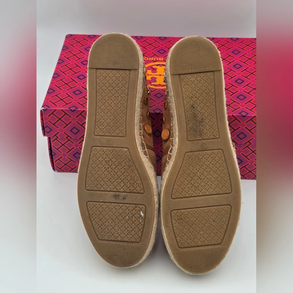 Tory Burch Suki Platform Espadrille In Tan